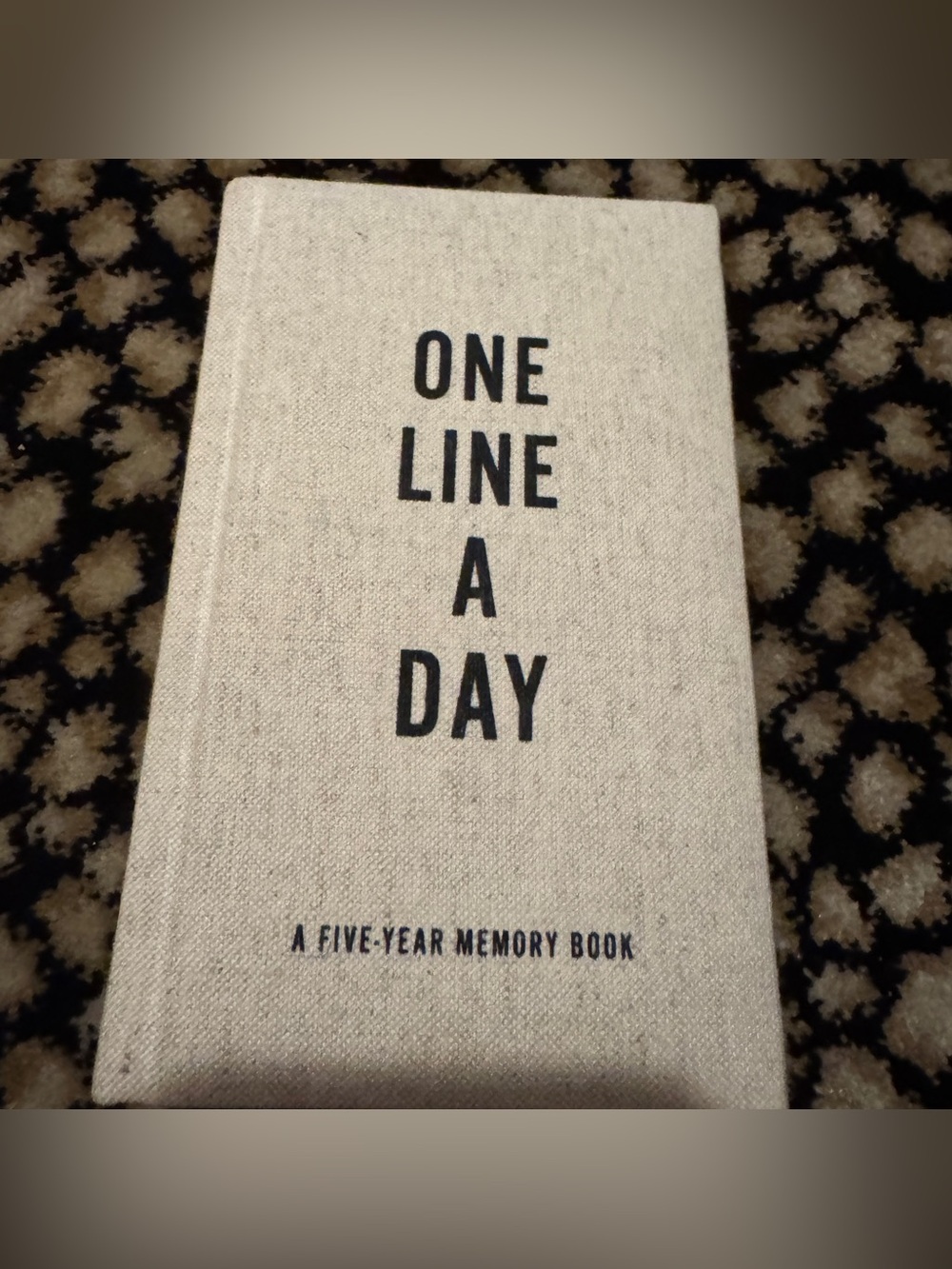NEW Canvas One Line A Day: A Five-Year Memory Book Journal Diary Hardcover
